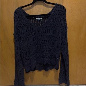 American Eagle Outfitters Black Knit Top